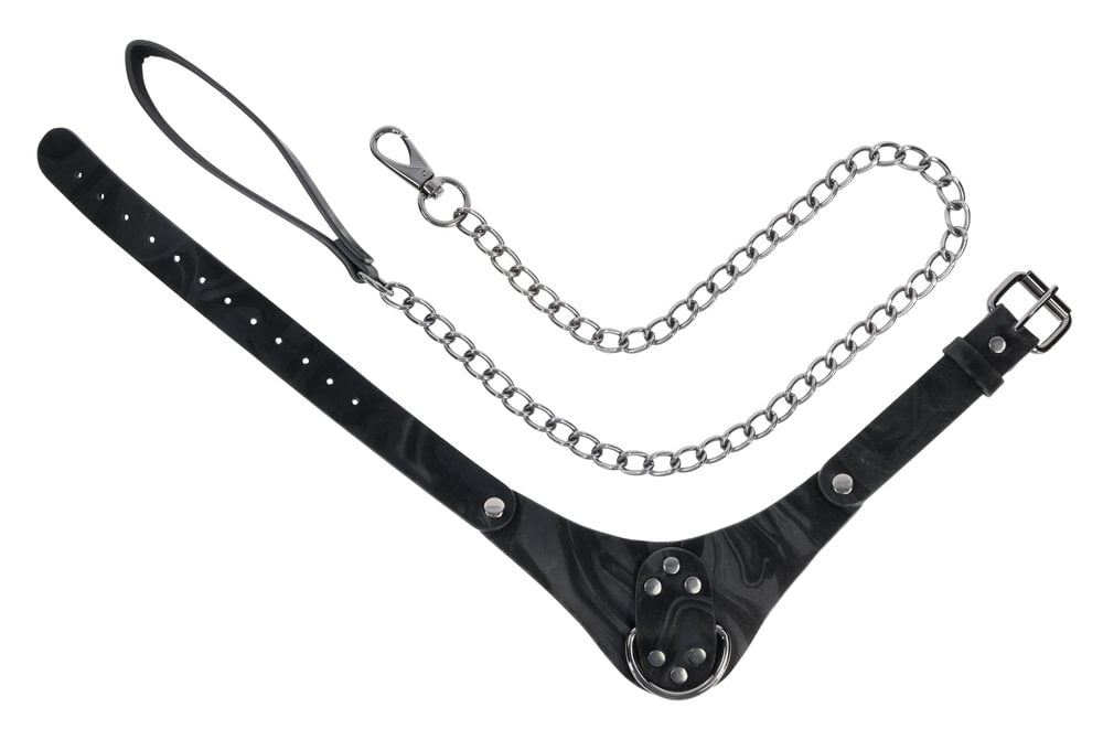 SPORTSHEETS Velvet Noir Collar & Leash - BONDAGE - TOYS