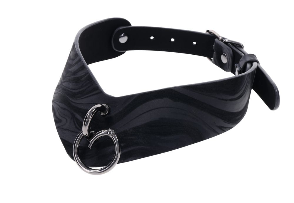 SPORTSHEETS Velvet Noir Collar & Removable Clamps - BONDAGE - TOYS