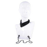 SPORTSHEETS Velvet Noir Collar & Removable Clamps - BONDAGE - TOYS