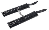 SPORTSHEETS Velvet Noir Handcuffs - Black - BONDAGE - TOYS