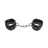 SPORTSHEETS Velvet Noir Handcuffs - Black - BONDAGE - TOYS