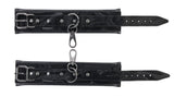 SPORTSHEETS Velvet Noir Handcuffs - Black - BONDAGE - TOYS