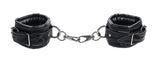 SPORTSHEETS Velvet Noir Handcuffs - Black - BONDAGE - TOYS