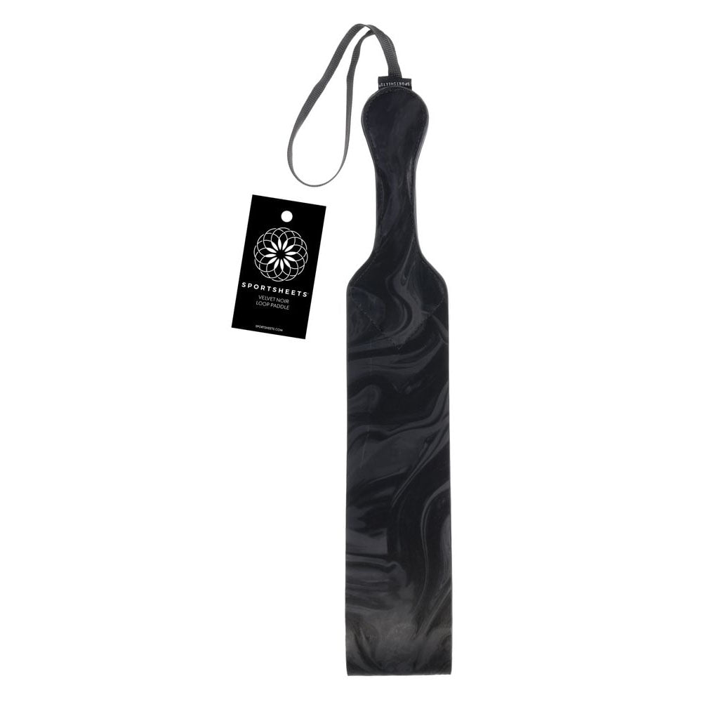 SPORTSHEETS Velvet Noir Loop Paddle - BONDAGE - TOYS