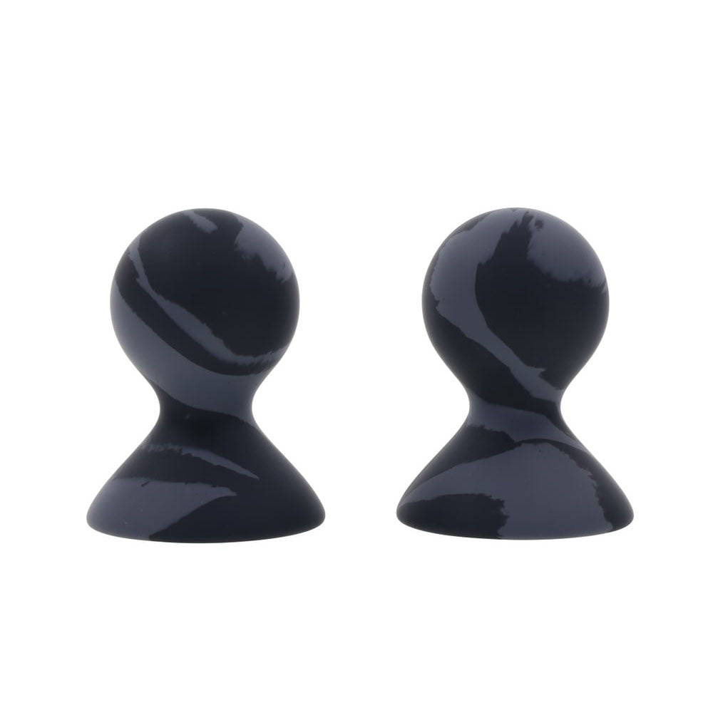 SPORTSHEETS Velvet Noir Silicone Nipple Suckers - Set of 2 - BONDAGE - TOYS