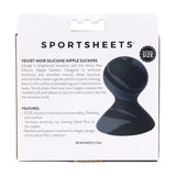 SPORTSHEETS Velvet Noir Silicone Nipple Suckers - Set of 2 - BONDAGE - TOYS