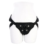 SPORTSHEETS Velvet Noir Strap On - Adjustable Harness - STRAP - ONS