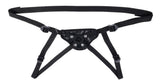SPORTSHEETS Velvet Noir Strap On - Adjustable Harness - STRAP - ONS
