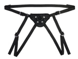 SPORTSHEETS Velvet Noir Strap On - Adjustable Harness - STRAP - ONS