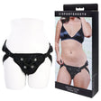 SPORTSHEETS Velvet Noir Strap On - Adjustable Harness - STRAP - ONS