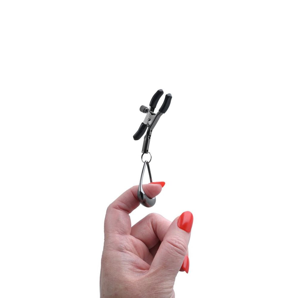 SPORTSHEETS Velvet Noir Tuggable Nipple Clamps - BONDAGE - TOYS
