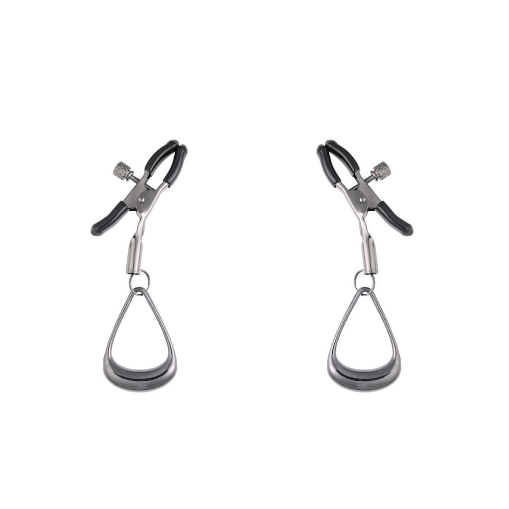 SPORTSHEETS Velvet Noir Tuggable Nipple Clamps - BONDAGE - TOYS