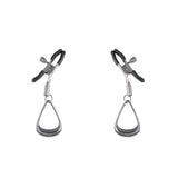 SPORTSHEETS Velvet Noir Tuggable Nipple Clamps - BONDAGE - TOYS