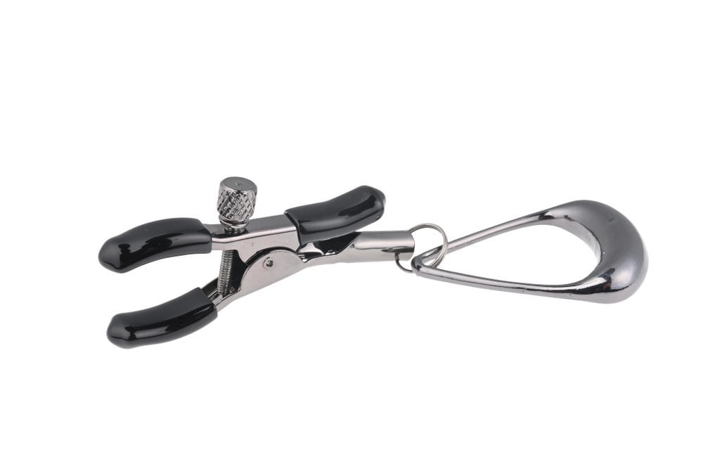 SPORTSHEETS Velvet Noir Tuggable Nipple Clamps - BONDAGE - TOYS