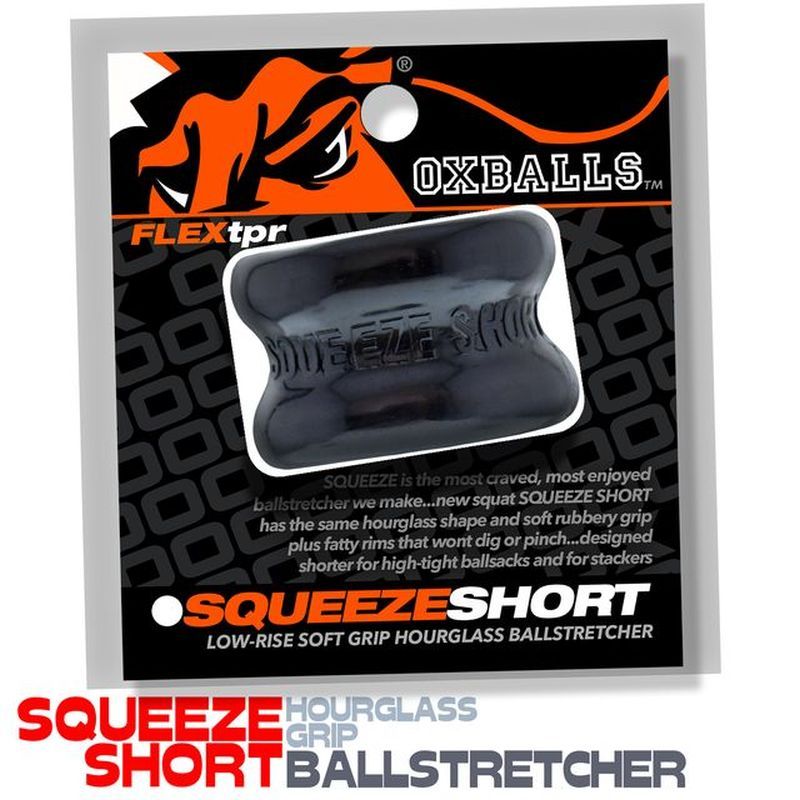 Squeeze Short Ballstretcher Black - Adult Toys