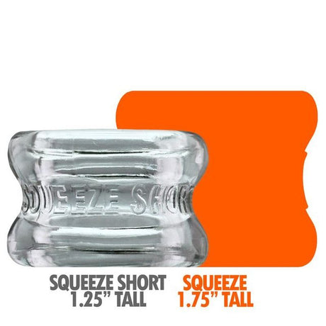 Squeeze Short Ballstretcher Clear - Adult Toys