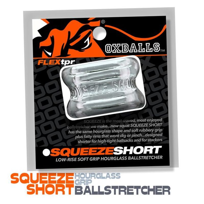 Squeeze Short Ballstretcher Clear - Adult Toys