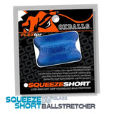 Squeeze Short Ballstretcher Blue Fire - Adult Toys