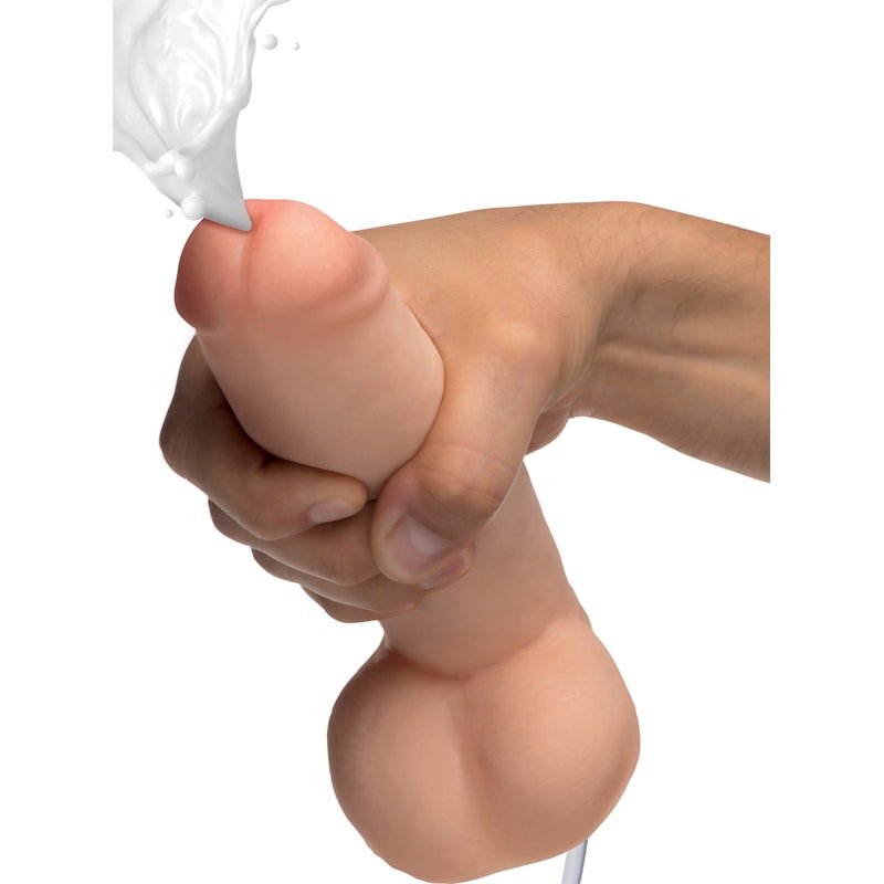 Squirting Dildo 8in with Syringe - Adult Toys