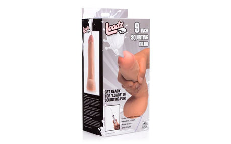 Squirting Dildo 9in with Syringe - Adult Toys