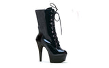 Stiletto Ankle Boot w Inner Zipper Black 6in - Naughty by Nature Adult Store