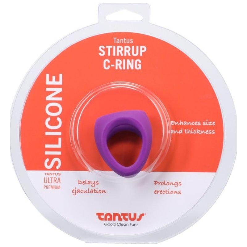 Stirrup Silicone Cock Ring Lilac - Adult Toys