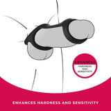 Strap The Balls - Black Cock Strap with Ball Stretcher - COCK RINGS