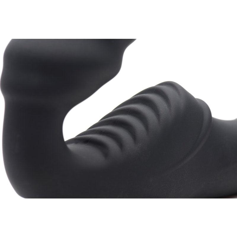 Strap U Slim Rider - Vibrating Silicone Strapless Strap - On Dildo - Adult Toys