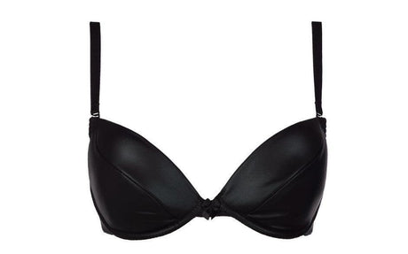 Stretch Wetlook Bra Black - Lingerie