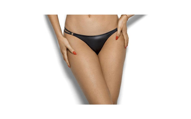 Stretch Wetlook G - String Black - Lingerie