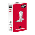 Studs & Ribs Condoms - Studded & Ribbed Lubricated Condoms - 12 Pack - CONDOMS