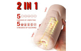 Suctroker Dual Density Vibrating Sucking Vaginal Masturbator V1 - Adult Toys