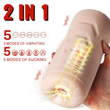 Suctroker Dual Density Vibrating Sucking Vaginal Masturbator V1 - Adult Toys