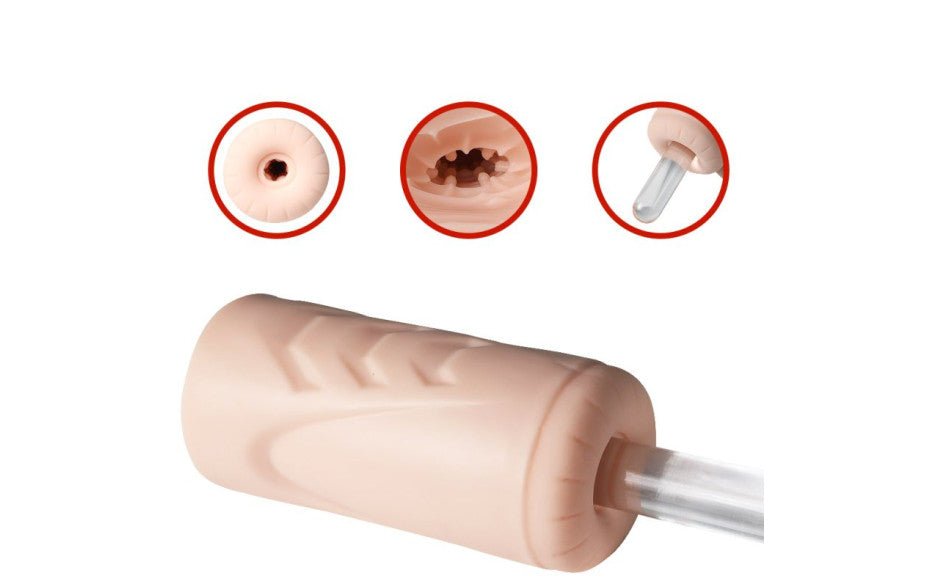 Suctroker Dual Density Vibrating Sucking Vaginal Masturbator V1 - Adult Toys
