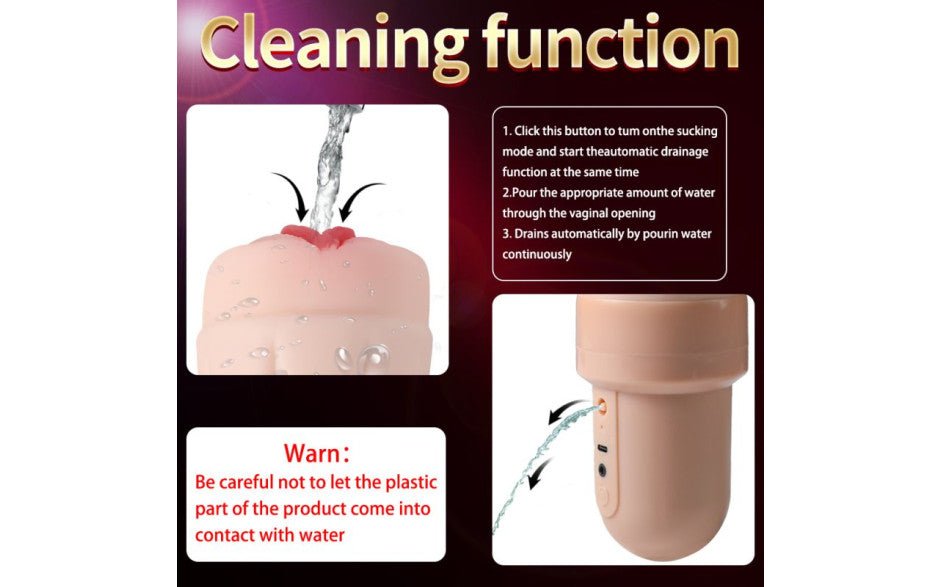 Suctroker Dual Density Vibrating Sucking Vaginal Masturbator V3 - Adult Toys