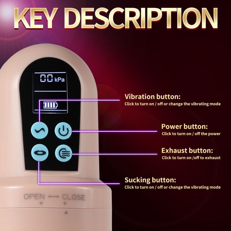 Suctroker Dual Density Vibrating Sucking Vaginal Masturbator V3 - Adult Toys