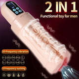 Suctroker Dual Density Vibrating Sucking Vaginal Masturbator V3 - Adult Toys