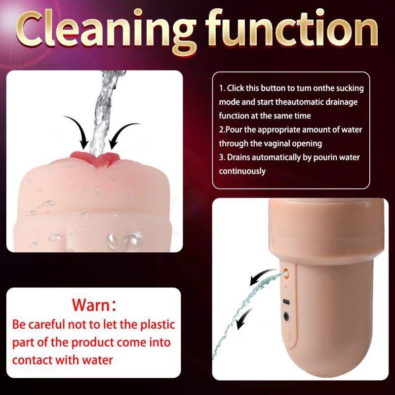 Suctroker Dual Density Vibrating Sucking Vaginal Masturbator V3 - Adult Toys