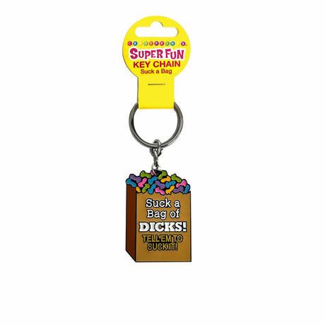Super Fun Key Chain - Suck A Bag - NOVELTIES