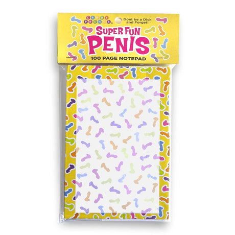 Super Fun Penis Notepad - 100 Pages - NOVELTIES