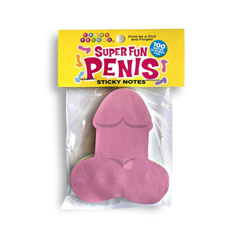 Super Fun Penis Sticky Notes - Multi Coloured - 100 Pack - NOVELTIES