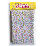 Super Fun Penis Tissue Paper Sheets - 6 Pack - NOVELTIES