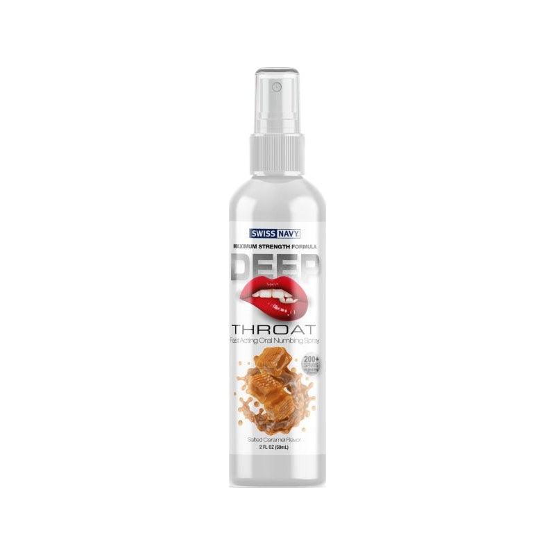 Swiss Navy Salted Caramel Deep Throat Spray 2oz/59ml - Naughty by Nature Adult Store