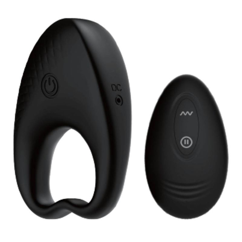 SXE Knight Vibrating Cock Ring with Remote - Adult Toys