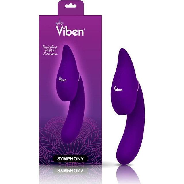 Symphony 21 Mode Swivel Suction Head Triple Motor Vibrator - Naughty by Nature Adult Store