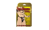 Tape Measure Novelty G String Black - Lingerie