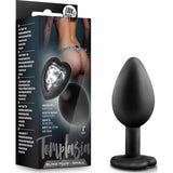 Temptasia Bling Plug Small Black - Naughty by Nature Adult Store