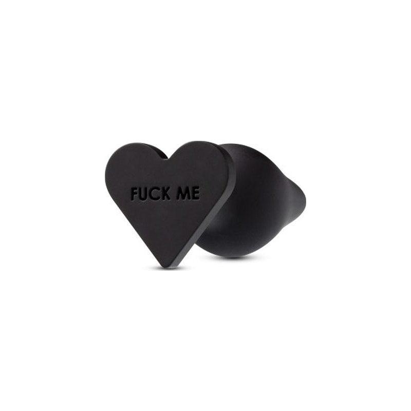 Temptasia Fuck Me Butt Plug Black - Adult Toys