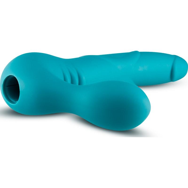 Temptasia Luna Strapless Silicone Dildo Teal - Naughty by Nature Adult Store