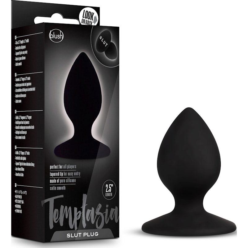 Temptasia Slut Plug Black - Naughty by Nature Adult Store